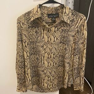 Linda Allard Ellen Tracy Button Down Blouse